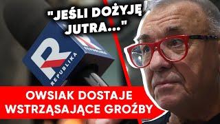 Wstrząsające groźby w stronę Owsiaka. "Jeśli dożyję jutra". Wspomniał o Republice i wPolsce24