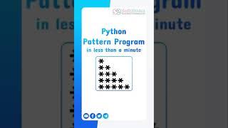 Python Pattern Program | Right-angled triangle #shorts #python #patternshorts #patternprograms