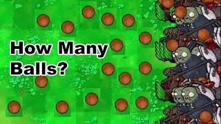 Can you count how many balls have been thrown by catapult zombies? (plants vs zombies)