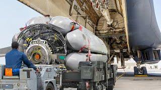 Loading & Launching Millions $ Missiles Inside US Largest Supersonic Bomber