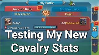 Lords Mobile ~ Testing My New Cavalry Stats