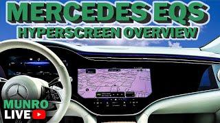 Mercedes EQS MBUX Hyperscreen Overview