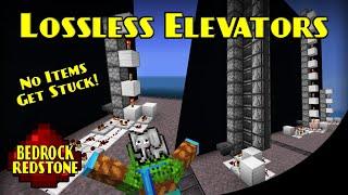 Lossless Item Elevator | Minecraft Bedrock Redstone Tutorial | MCPE XBOX PS