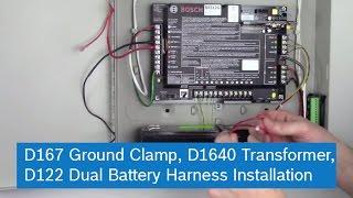 Bosch D167 Ground Clamp, D1640 Transformer, D122 Dual Battery Harness Installation