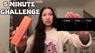 5 MINUTE SKINCARE CHALLENGE!!! *did I complete it?* #foryoupage#omg