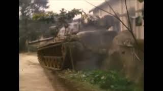 1st Marine Tank Battalion M48 takes a direct hit during the Battle of Hue on February 14th  1968