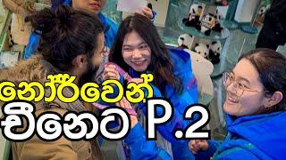 ChinaTour part2 |කුංෆු පැන්ඩා බලලා චීන සෙට් එකටම ස්නෝබෝඩ් පුරුදුකලා|sinhala travelvlog,