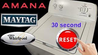 How to Reset￼ & Recalibrate Whirlpool Washer￼ (30 Sec. Recalibration) ￼