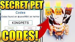 SECRET KING PET CODES IN GROW A CANDY CANE SIMULATOR! Roblox