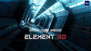 Element 3D Compositing tutorial II Sci-Fi corridor II After effect