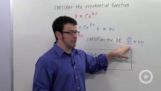 The Differential Equation Model for Exponential Growth