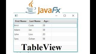 JavaFX Tutorial 20 - TableView JavaFX