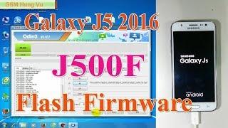 Samsung j5-J500f Flash stock firmware 6.01 by Odin 3.12.7.