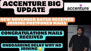 Accenture onboarding delay news |Congratulations mails received, Joining postponed 