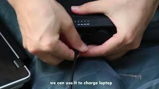 Merpower GP10 outdoor external battery pack for laptop & portable power source