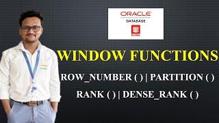 Row Number, Partition, Rank, Dense Rank in Oracle PL/SQL | Window Functions in SQL