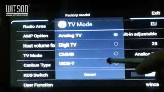 S160 Android How to Change TV Type-Powered by WITSON