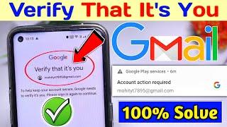 verify that it's you | verify it's you | verify that it's you gmail problem | google verify it's you