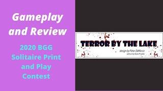 Terror by the Lake Gameplay and Review - BGG Solo PnP Games Contest 2020