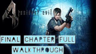 RESIDENT EVIL 4 PROFESSIONAL FINAL CHAPTER FULL WALKTHROUGH 4K GAMEPLAY