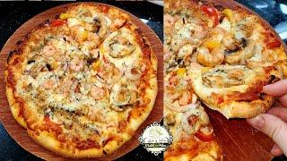 Pizza irrésistible--- بيتزا بعجينة احترافية ولا  أشهى الطريقة بالتفصيل