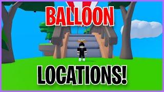 ALL 8 BALLOON LOCATIONS In REBIRTH CHAMPIONS X! How To Finish The 100M Hunt Event! (ROBLOX)