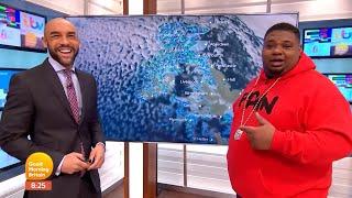 Big Narstie does weather update on Good Morning Britain