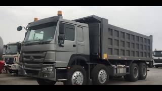 12 wheel dump truck HOWO. 12-колесный самосвал HOWO.