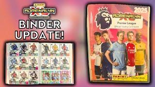 99% COMPLETE BINDER UPDATE! | PANINI ADRENALYN XL PREMIER LEAGUE 2025 | ALL CHECKLISTED CARDS!