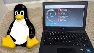 How to run LINUX on your SCHOOL Chromebook! (Shimboot)