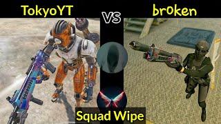 TokyoYT vs broken | squad wipes codm