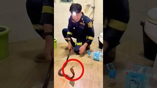 This Firefighter Charms Snakes 