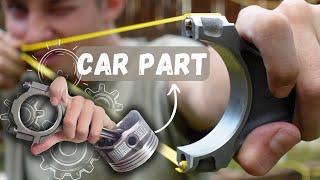 Turning a Car Part Into a Slingshot | Shooting