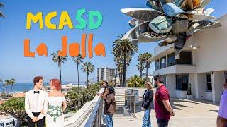 Visiting MCASD Museum Contemporary Art in La Jolla for a wedding