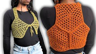 Crochet Pentagon Vest Tutorial