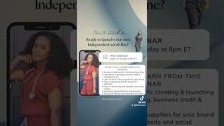 Free webinar on how to start a scrub business