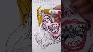 Barbie Monster - how to draw a portrait with pencils and markers