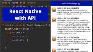 React Native: Simple Mobile App to Load Data from API