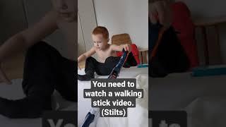 Preschool Walking Stick Video #stiltsforkids #Shorts