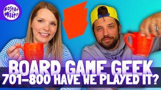 Board Game Geek 701-800 - Have We Played It? | BGG Hotness | Board Games & Brew