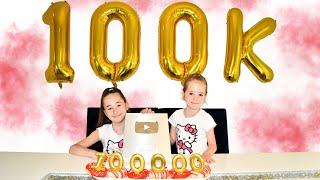 Leina and Lina celebrate 100.000 Subscribers | Youtube Vegan Donuts