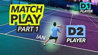 NTRP 5.0 Tennis Match Play - PART 1 (Ian vs Scott)