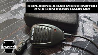 Replacing Bad Micro Switch on Ham Radio Hand Mic