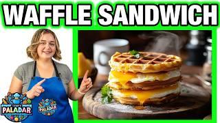 The ULTIMATE Breakfast Waffle Sandwich - Low Carb