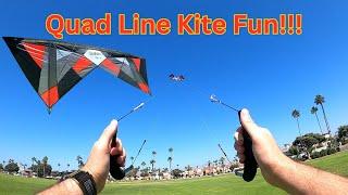 Fun with the Revolution XX Quad Line Kite! @jhadzicki @revkites