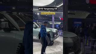 Better than Defender? BYD YangwangU8 at Bharat Mobility Global Expo  #byd #u8 #defender #suv