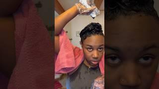 How to dye your hair jet black #naturalhair #upartwig #dyehair #hairdyeing #coloringhair