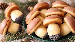 Cookies mushrooms. Sweet fairy tale from childhood. Recipe for cookies mushrooms.