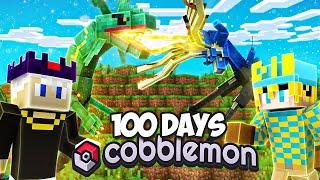 I Spent 100 Days in Cobblemon Minecraft VS My Rival!