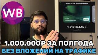 1.000.000 без вложений. Перелив трафика на вайлдберриз. Арбитраж трафика. убт.